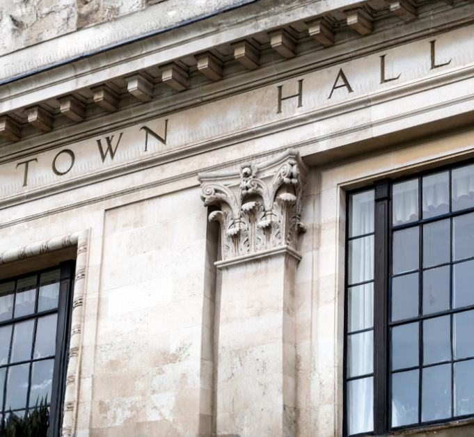 Town Hall close up building photo